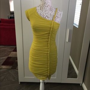 VS Lime Green Fitted Dress